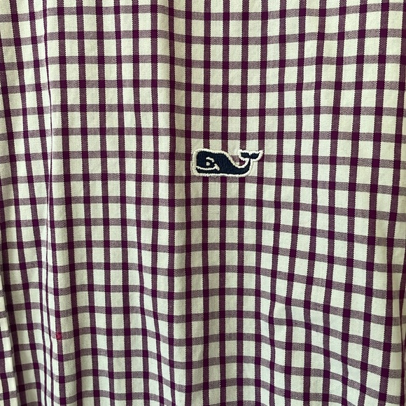 Men’s Vineyard Vines Classic Plaid button-down shirt, size Medium.  Worn once - Picture 3 of 10